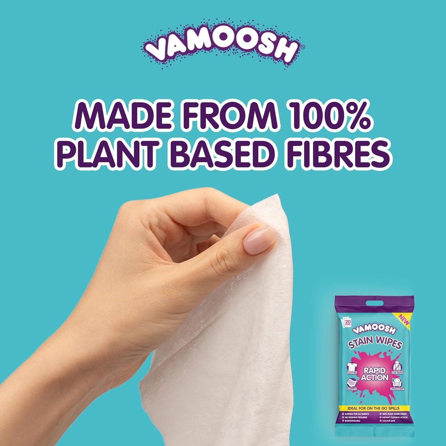 Vamoosh Stain Remover Wipes
